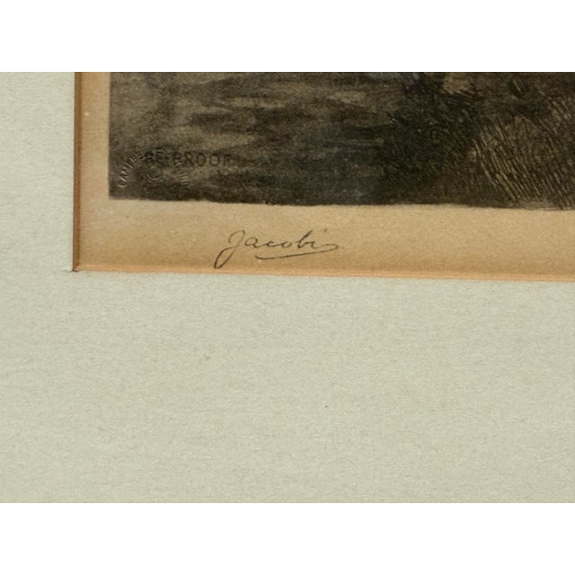 1970s Henri Jourdain Color Etching in Autumn, Signed For Sale - Image 10 of 12