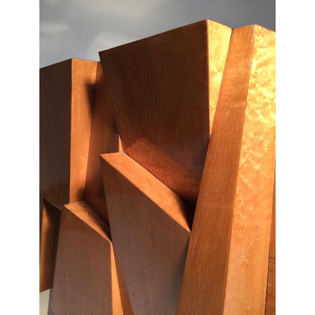 Mid-Century Modern Cubist Console / Dining Table Base by Paul Evans / Directional / PE 300 Series For Sale - Image 3 of 14