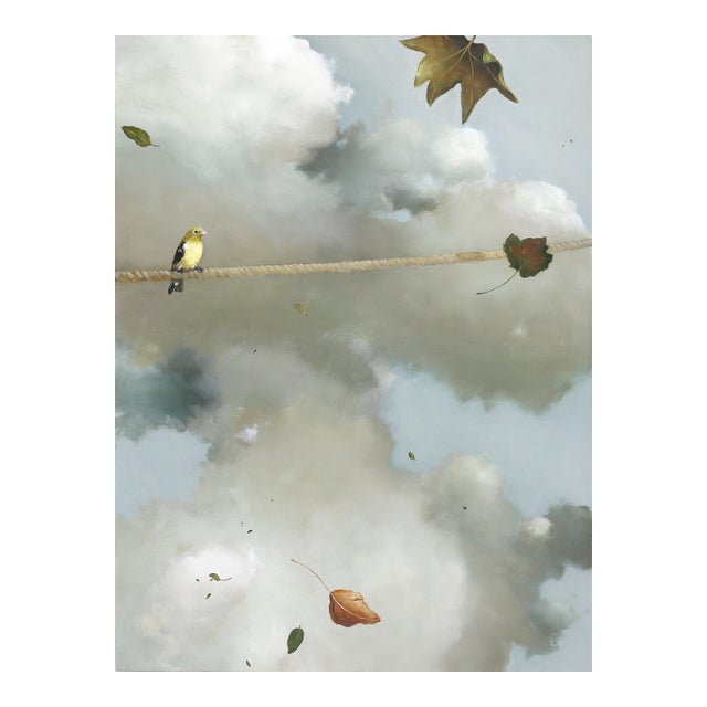 In the Above - Original Contemporary Abstract Landscape Painting on Canvas by Jeff Faust For Sale
