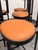 Orange Michael Oren Design Porter Place Style Swivel Counter Stools, Set of Six For Sale - Image 8 of 12