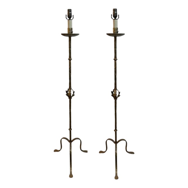 Pair Spanish Floor Lamps For Sale