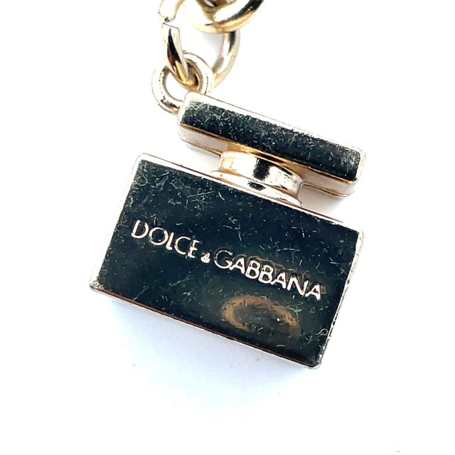 Dolce & Gabbana Dolce & Gabbana Gold-Tone Vintage Chunky Multi-Charm Bracelet For Sale - Image 4 of 5