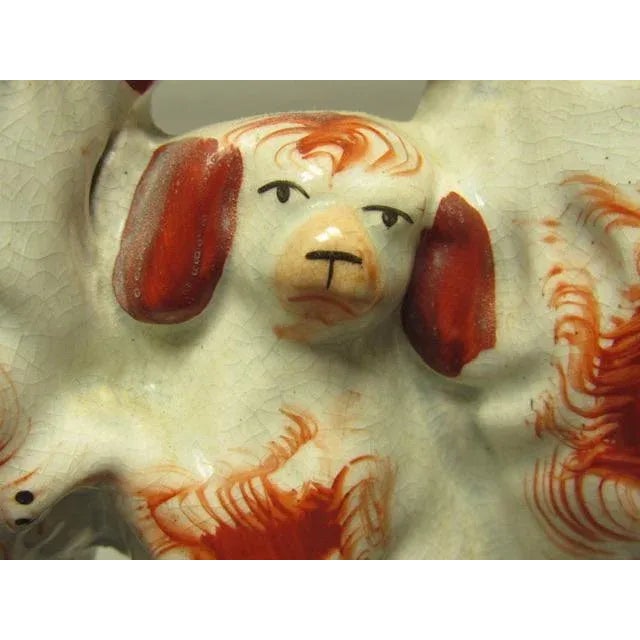 Antique Staffordshire Figurine of Three Seated Spaniels For Sale - Image 11 of 11