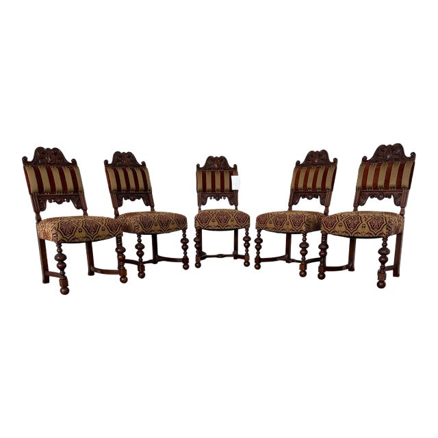 1980s Italian Dining Chairs - Set of 5 For Sale