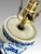 Vintage Chinese 'Opium Pillow' Blue and White Porcelain Bedside Lamp / Table Lamp For Sale - Image 10 of 10