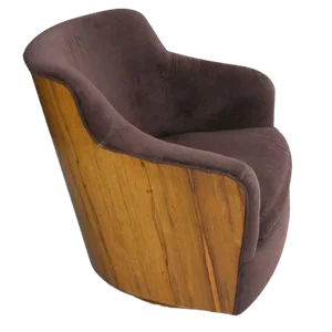 Vintage Mid-Century Barrel Swivel Lounge Chair by Milo Baughman Thayer Coggin
