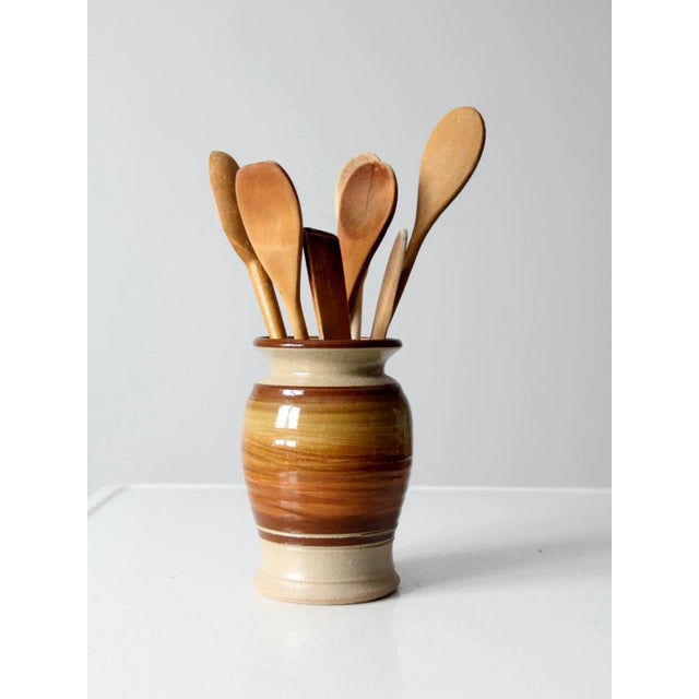 Ceramic Vintage Studio Pottery Vase For Sale - Image 7 of 10