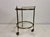 Drinks trolley or bar cart Brass Two glass shelves Good quality 1960s/1970s France