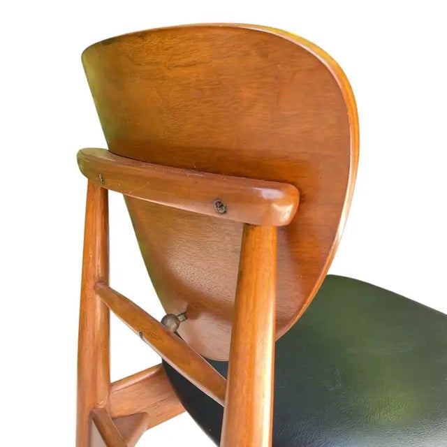 Mid 20th Century Set of 10 Finn Juhl Attributed Walnut Dining Chairs, Denmark, 1950s For Sale - Image 13 of 18