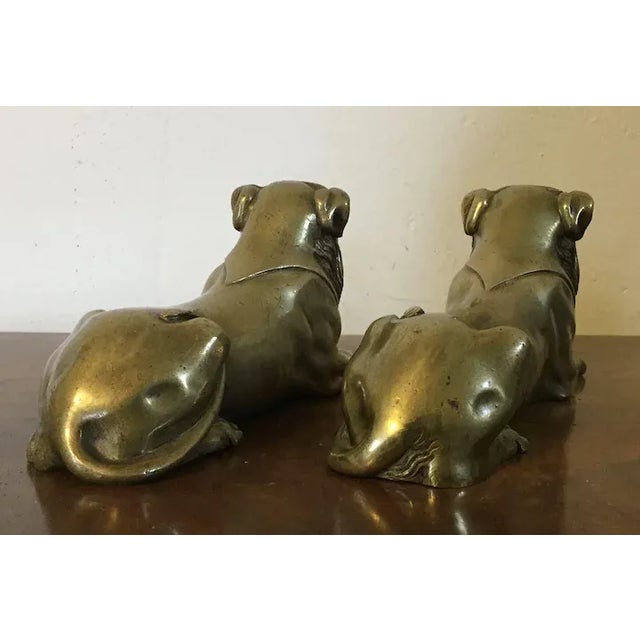 Antique Early 19th Century French Empire Bronze Egyptian Lion 1800 - A Pair For Sale - Image 10 of 11