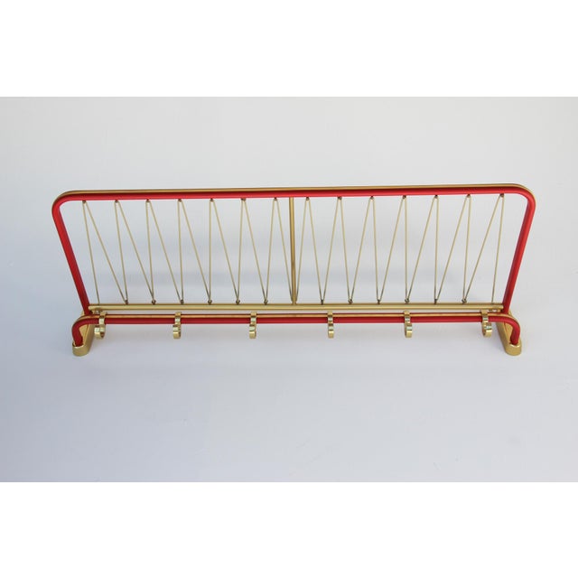 German Wall-Mounted Coat Rack, 1950s For Sale - Image 4 of 12