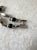 Mid-Century Modern Vintage Sterling Silver and Onyx Link Bracelet - Taxco, Mexico For Sale - Image 3 of 4