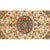 Mid-Century Modern 1940s Small Ivory Medallion Mid Century Modern Isfahan Silk Handknotted Wool Rug For Sale - Image 3 of 3