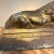 Vintage Antonio Canova Sleeping Lion Sculpture Bookend Cast Brass For Sale - Image 10 of 10