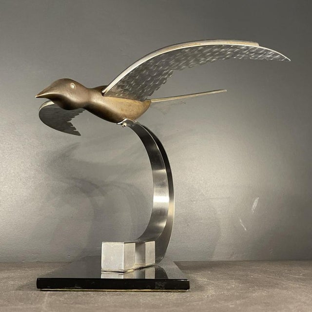 Art Deco Metal Sculpture of Bird, 1930s For Sale - Image 15 of 16