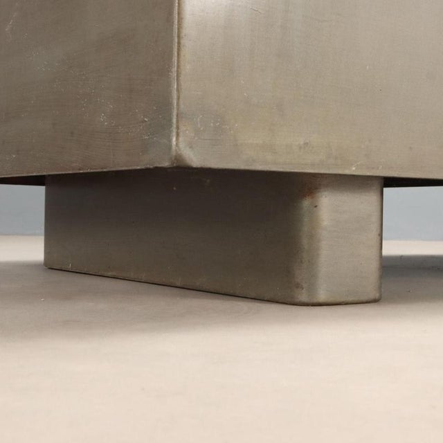 Vintage Desk in Metal with Green Top, 1960s For Sale - Image 6 of 9