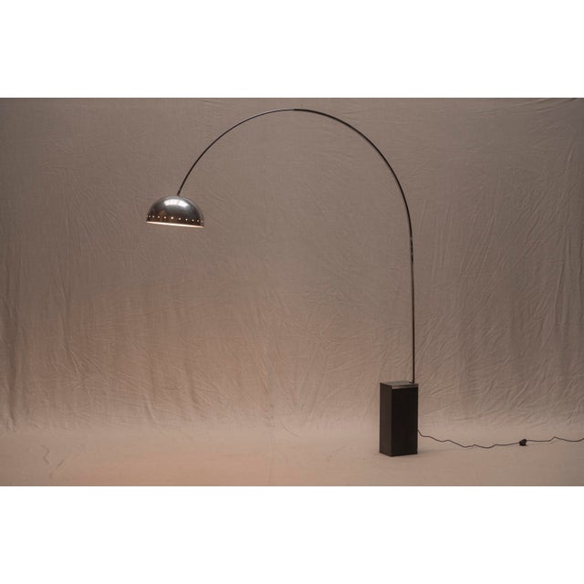 Space Age Arc Floor Lamp in Chromed Steel, 1970 For Sale - Image 13 of 13