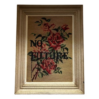 Framed No Future Tapestry, 1950s For Sale