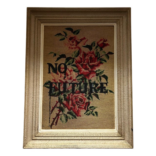 Framed No Future Tapestry, 1950s For Sale