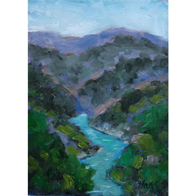 Landscape of the Eel River in Oil For Sale In Reno/Lake Tahoe - Image 6 of 7
