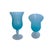 Art Deco Blue French Opaline Vases, 1920s, Set of 5 For Sale - Image 6 of 8