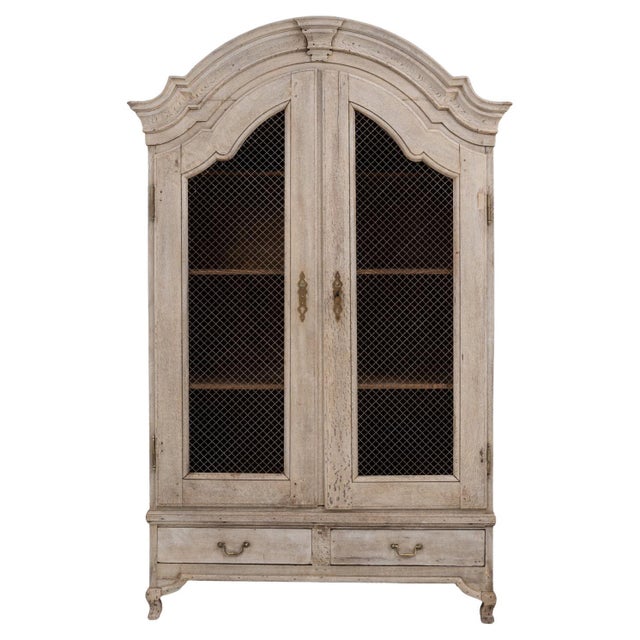 19th Century French Louis XV Style Cabinet with Wire Mesh Doors For Sale - Image 15 of 18