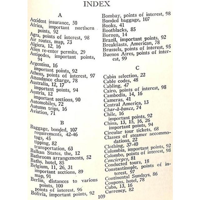 White "All About Going Abroad: With Maps and a Handy Travel Diary" 1927 Franck, Harry A. For Sale - Image 8 of 10