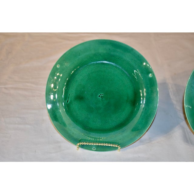 19th Century Pair of Wedgwood Majolica Plates For Sale - Image 10 of 12