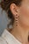Modern Modern Geometric Garnet Drop Earrings, Silver, Gold, Pair For Sale - Image 3 of 10