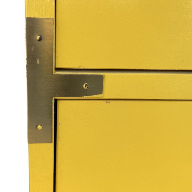 1960s Mid Century Yellow "Colormates" Campaign Dresser by Morris of California For Sale - Image 9 of 10