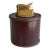 Vintage Stitched Leather Table Lighter For Sale