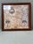 Vintage Winn Devon "Nova Totius" Framed Decorative Map Print in Faux Bamboo Wood Frame | British Colonial Coastal Wall Art For Sale - Image 4 of 13