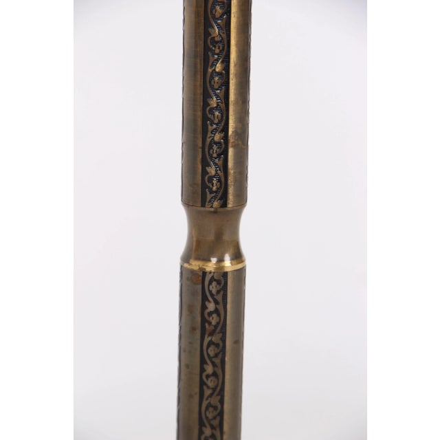 1950s Danish Steel Floor Lamp with Adjustable Height, 1940s or 1950s For Sale - Image 5 of 9