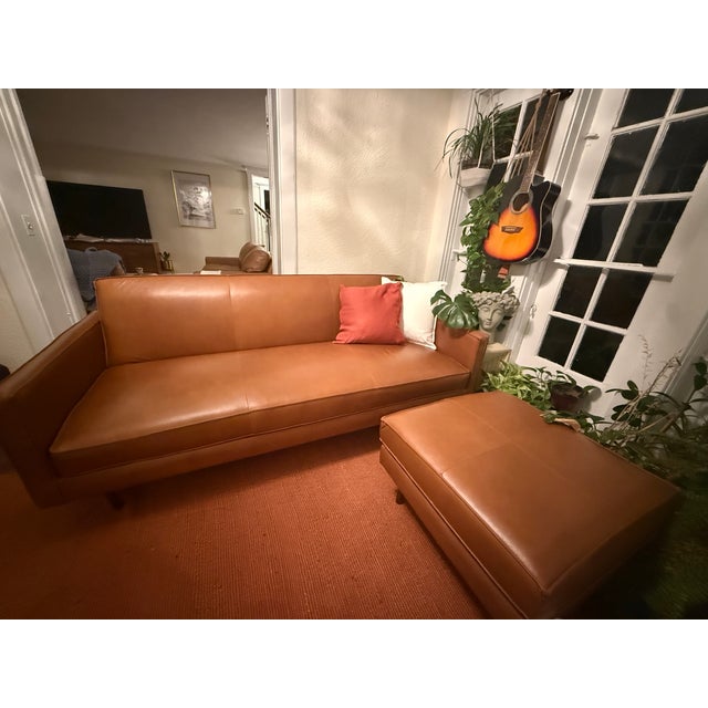 Like new super comfortable leather sofa which reclines and becomes a queen bed. Moving out so trying to sell it.
