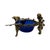 Antique Cherub Cobalt Glass Gilt Metal Vanity Dish For Sale - Image 13 of 15