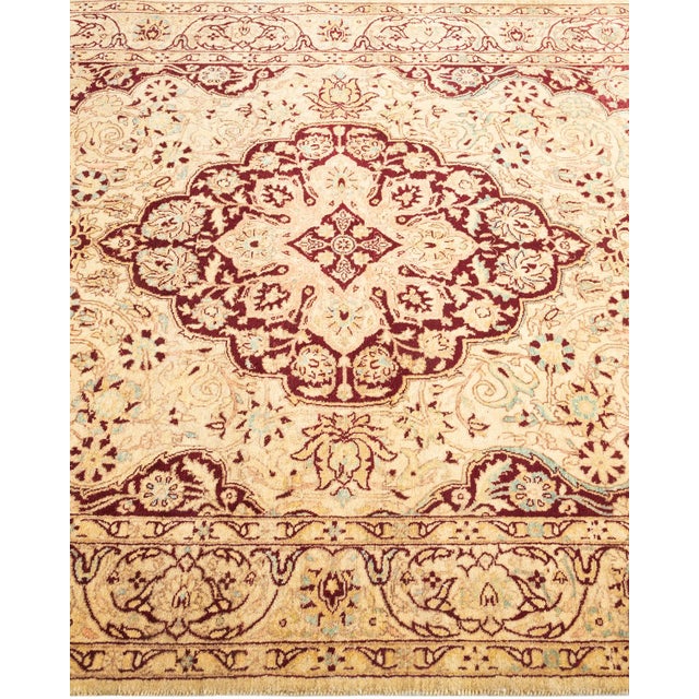 Solo Rugs Mogul, One-of-a-Kind Hand-Knotted Area Rug - Red, 4' 0" x 6' 1" For Sale - Image 4 of 8