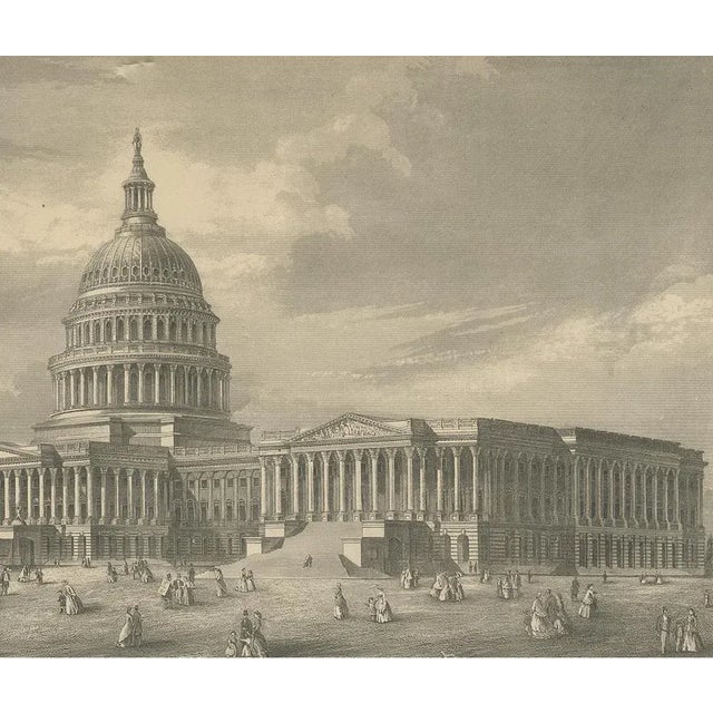Johnson, United States Capitol, 1872, Paper For Sale - Image 4 of 5