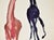 Ernst Bräuer, Two Horses (Red-Blue), 1961, Monotype For Sale - Image 6 of 12