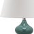 Illuminate your living room, bedroom or family room in style with the shimmery blue Double Gourd Glass Lamp with...