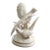 Vintage Mid 20th Century White Bisque Porcelain Pheasants Figurine For Sale
