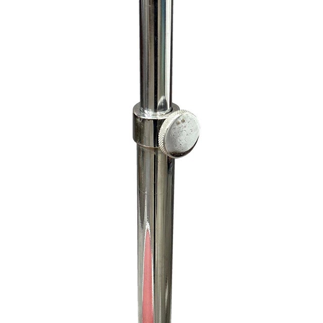 Chrome Floor Lamp with Side Table by Jindřich Halabala for Up Zavody, 1930s For Sale - Image 4 of 8