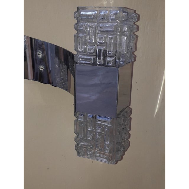 Wall Sconces in Glass, 1970s, Set of 3 For Sale - Image 4 of 8