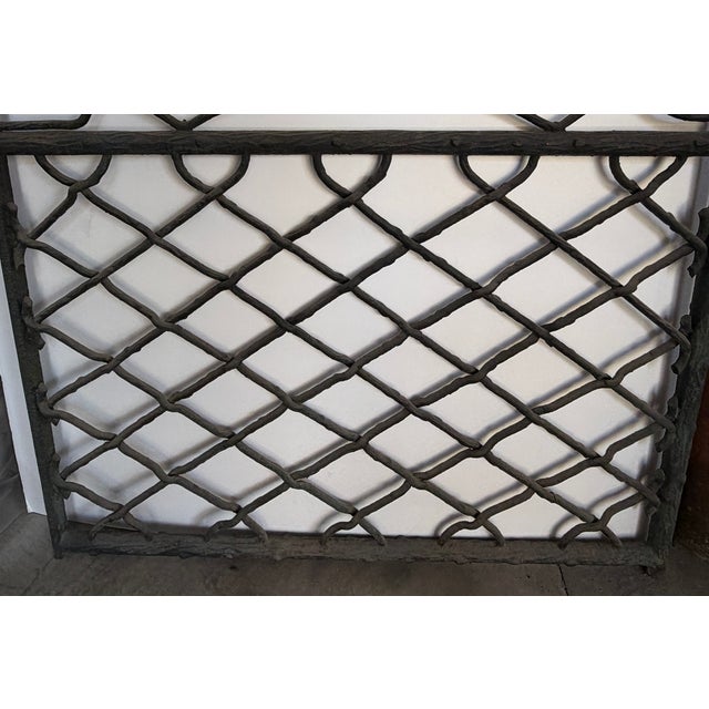 Antique French Wrought Iron Gate For Sale - Image 12 of 16
