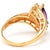 A vibrant amethyst, alongside sparkling diamonds, combine to create this dazzling 14K yellow gold ring. It's rich colors...