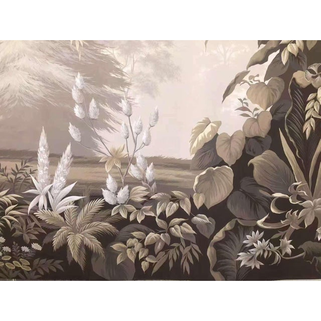 36" * H108" *5ps , Handpainted Eden, Panoramic Wallpaper, Wall Artwork For Sale - Image 4 of 5