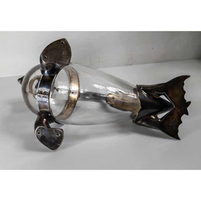 19th Century English Victorian Silverplate Walrus Seal Form Wine Decanter For Sale - Image 15 of 18