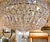 Glass 1990s Grand Schonbek 48" Diameter Petit Crystal Three Tier Flush Mount Chandelier For Sale - Image 7 of 15