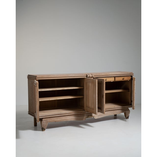 French 1940s Oak Buffet, Antique, France, Circa 1940 For Sale In Greensboro - Image 6 of 14
