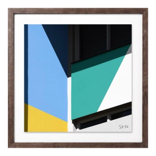 “Corbusierhaus Berlin 02” Giclee Archival Pigment Print 18x18 Framed in Walnut For Sale