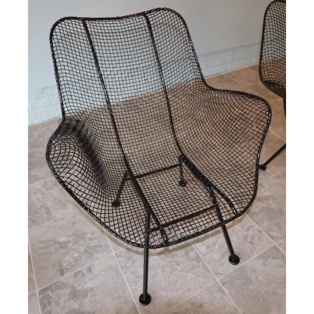 Metal Four Russell Woodard “Sculptura” Lounge Chairs – Pristine Condition, 1950s, Attributed For Sale - Image 7 of 11